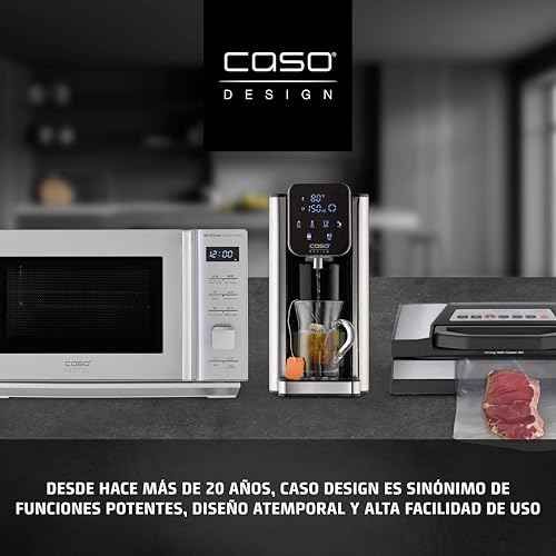 CASO IceChef Máquina de Hielo Compacta para Casa y Cocina, 1L, Hielo en 6 Minutos, 12 kg de Hielo en 24 Horas, Encimera