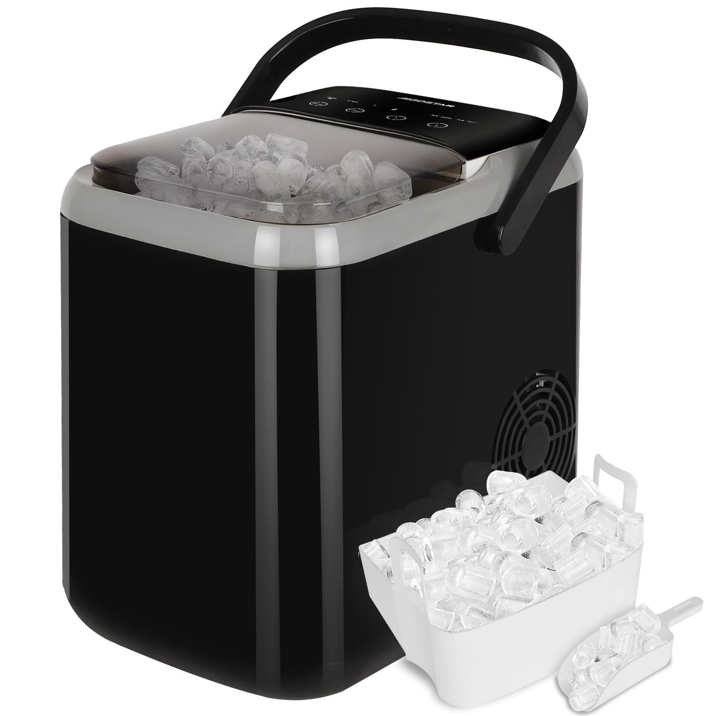 Aigostar Máquina de Hielo 130W con Ventana
