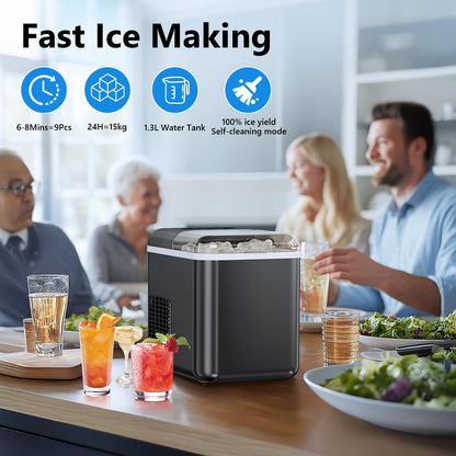 Máquina de Hielo 20kg/24h con Control por App