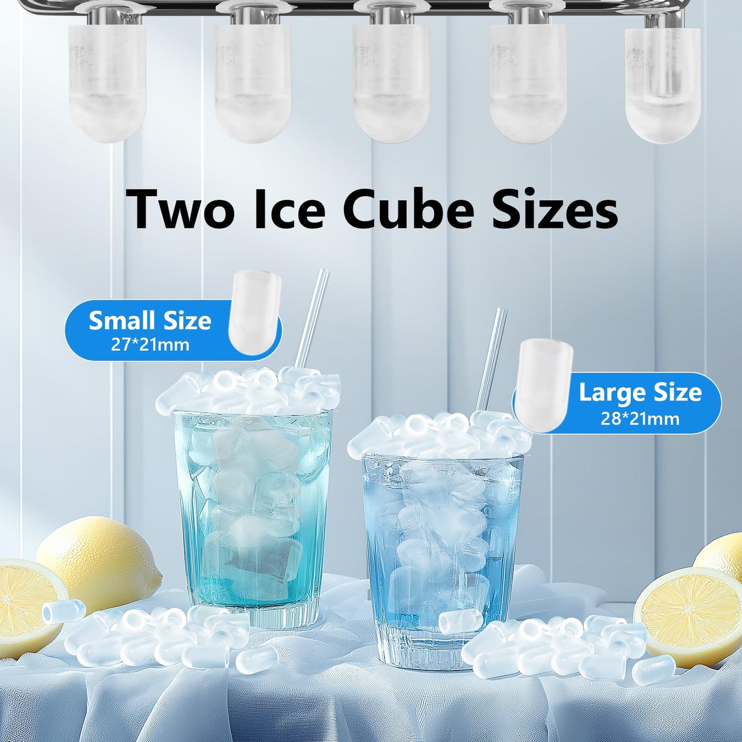 Máquina de Hielo 20kg/24h con Control por App