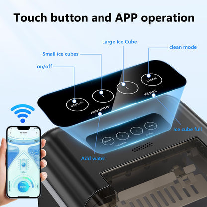 Máquina de Hielo 20kg/24h con Control por App