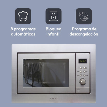 Candy MIC201EX Microondas Integrable con Grill