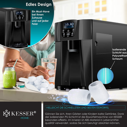 KESSER® Máquina de Hielo 100W Negra