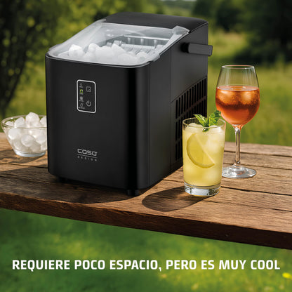 CASO IceChef Máquina de Hielo Compacta para Casa y Cocina, 1L, Hielo en 6 Minutos, 12 kg de Hielo en 24 Horas, Encimera