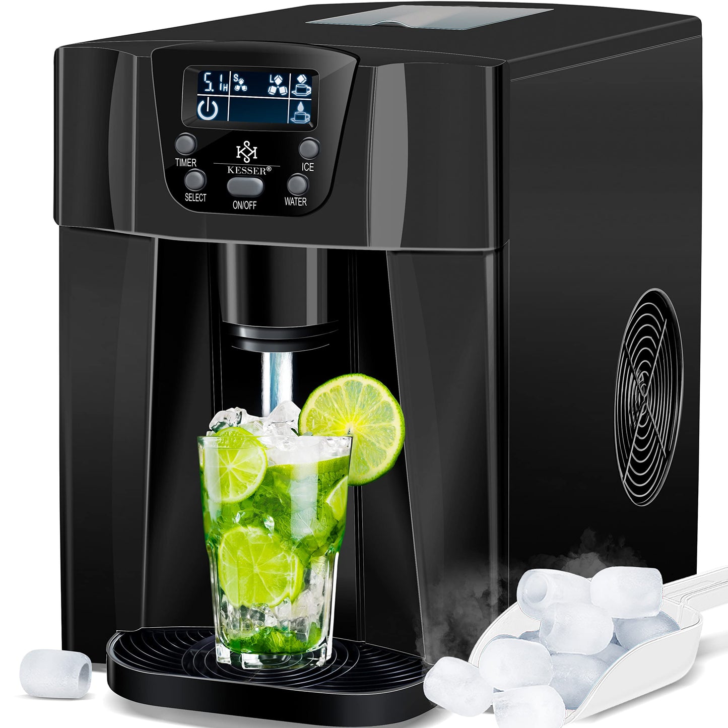 KESSER® Máquina de Hielo 100W Negra